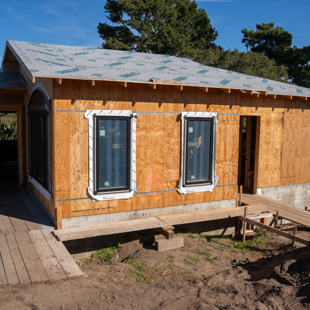 Construction of an Accessory Dwelling Unit (ADU) by Kasavan Construction in Pacific Grove, CA, showcasing quality craftsmanship and modern design